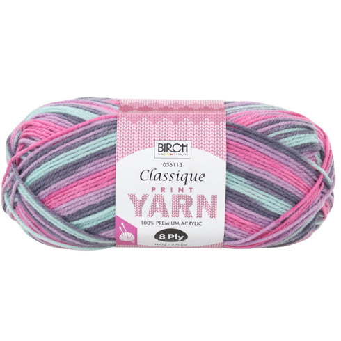 Classique Knitting Premium Print Yarn (available in 11 colours)